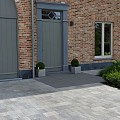 Strained Concrete Grey ZF 30x20x6 cm. ~
