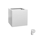 Pottery Pots plantenbak Block L Matte White (lxbxh) 50x50x50 cm. ~