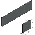 Megapalissade opsluitband Strained River Grey 100x100x8 cm. (uitlopend 2021) ~