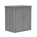 Terrasschrank Romeo Gr. L kwartsgrijs metallic (132x87x140 cm) ~