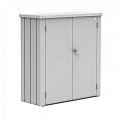 Terrasschrank Romeo Gr. M zilver metallic (132x57x140 cm) ~