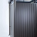 Regenpijpset Highline zilver metallic, 2 Stk. (4x4x204 cm) ~