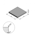 Air Cream Soft 60x60x4 cm. (enkel op bestelling) ~