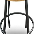 Bar kruk Bar Kruk Solid Teak (FSC) Charcoal / Teak (32 cmØx70 cm) ~