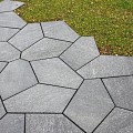 Strained Glacier Grey Hoek verband (5-hoekig 27x48x10 cm, 6-hoekig 28x28x10 cm) ~