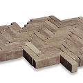 Waalstones getrommeld geel-bruin 20x5x7 cm. ~