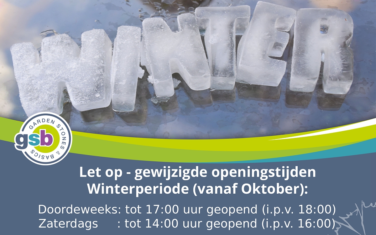 Winter openingstijden