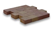 Kobbelstones getrommeld geel-bruin 10,5x10,5x7 cm. ~