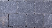 Kobbelstones getrommeld antraciet 28x21x7 cm. ~
