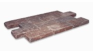 Kobbelstones getrommeld bruin-zwart 42x21x7 cm. ~