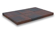 Kobbelstones getrommeld bruin-zwart 42x42x7 cm. ~