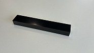 Aluminium onderbalk t.b.v. dekdelen, 3x5x400 cm. zwart RAL 9005. ~