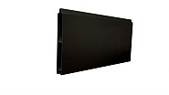 Aluminium rabatplank zwart RAL9005 2x15x178 cm. ~