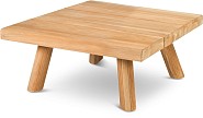 Wakkanda Small Table Solid Teak (FSC)blad en Poten Teak (80x80x34 cm) ~