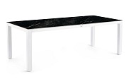 Briga Dining Table Trespa Marble 240x100 cm Creme White ~
