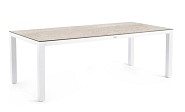 Briga Dining Table Trespa Travertin 240x100 cm Creme White ~