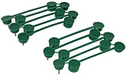 Plantenklemmen groen 15mm 15 stuks ~