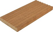 Bangkirai 25x145 mm. terrasplank glad/grof Basic L=457 cm. ~
