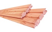 Douglas geschaafd 2-zijdig triple profielplank, 2,7x14,5x400 cm. onbehandeld. ~