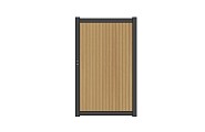 NTW Premium deur met alu frame verticaal Triple Red Cedar 97x186 cm. ~
