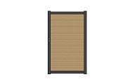 NTW Premium deur met alu frame horizontaal Red Cedar 97x186 cm. ~