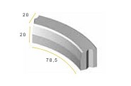 TROB 18/20x20x78,5 1i grijs vis ~
