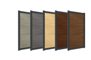 Boston alu dubbele poort HxB 180x250 cm. compleet ~