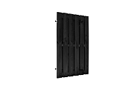 Jumbodeur geschaafd naaldhout 15 mm op verstelbaar frame 100x190 cm. geïmpregneerd en zwart gespoten