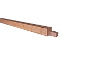 Douglas fijnbezaagde hoekstaander met inkeping t.b.v. zelfbouw 15x15x240 cm. onbehandeld. ~