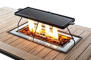 Grillplaat Inbouwbrander Rechthoek 72x34x25cm~