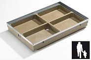 ACO schoonloper onderbak polymeer beton 75x50x8 cm. ~