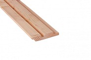 Douglas geschaafd rhombusprofiel 2,7x14,5x300 cm. onbehandeld. ~