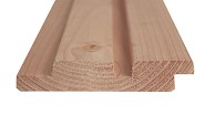 Douglas geschaafd rhombusprofiel 2,7x14,5x400 cm. onbehandeld. ~