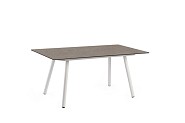 Natal Lounge Dining Table Trespa Dark Basalt Creme White 150x80x66 cm. ~