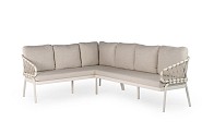 Natal Lounge Dining Set Left Creme White 200x160x98 cm. ~