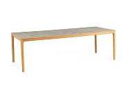 Elegante Teak Dining Table Dekton Ceppo 240 x 100 cm ~
