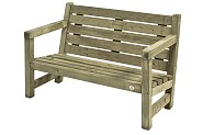 Loungebank tweezits, 135  cm ~