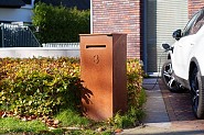 Staande brievenbus Case CorTen 120x50x40 cm. ~
