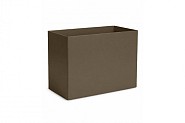 Bloembak Recta Supra bruin 90x40x60 cm. ~