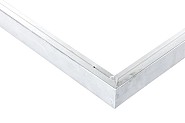 Aluminium daktrimset recht t.b.v. plat dak, maximale dakmaat 350x350 cm. ~