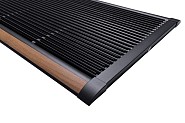 RiZZ Outdoor Mat Anthracite - with Teak