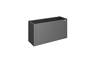 MoestuinBoxGr. 1,5x0,5 donkergrijs-metallic ~