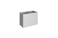 MoestuinBoxGr. 1x0,5 zilver-metallic ~