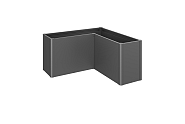 Kweekbed Belvedere MAXI Gr. L150 donkergrijs-metallic ~