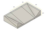 Inritblok Rechts 65x20x30cm - Aansluiting op 18/20 trottoirband - Visbek ~