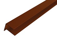 Alu WEO Essential Gardenwall F-profiel Ipé 35x45 mm. L-300 cm. RAL8028 ~