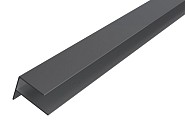 WEO35-60 Alu F-profiel 65x80 mm. L=300 cm. Ebony Black (RAL9005) ~