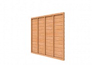 Douglas wandpakket t.b.v. enkelzijdige wand Comfort/DHZ 246,5x224 cm. kleurloos geïmpregneerd. ~