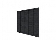 Douglas wandpakket t.b.v. enkelzijdige wand Comfort/DHZ 278,5x224 cm. zwart geïmpregneerd. ~