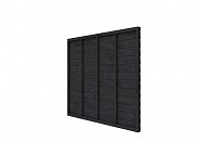 Douglas wandpakket t.b.v. enkelzijdige wand Comfort/DHZ 246,5x224 cm. zwart geïmpregneerd. ~